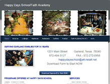 Tablet Screenshot of happydaysschoolgarland.org